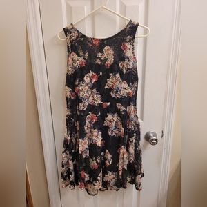 Bebop black floral lace dress